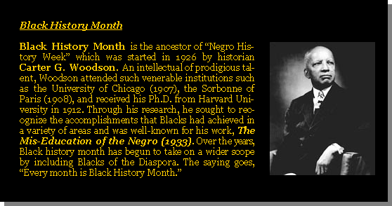 Black History Month - Carter G. Woodson