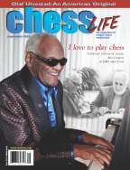Legendary Ray Charles on the cover of September 2002 Chess Life magazine.