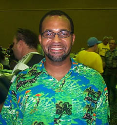 Vaughn Bennett, Executive Director of the Olympic Chess House. Copyright  2002, Daaim Shabazz.