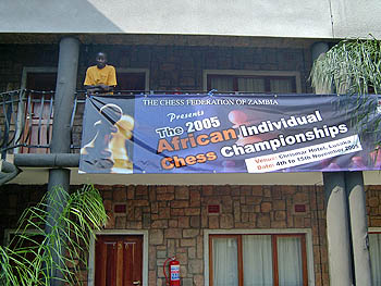 Beautiful Tournament Banner Copyright  2005, Zambian Chess Federation.
