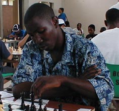Dwayne Gilkes - Barbados. Copyright © 2002, Barbados Chess Federation.