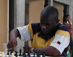 Jamel Richards - Barbados. Copyright © 2002, Barbados Chess Federation.