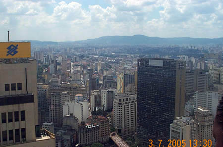Aerial View from the BANESPA building (tallest in Sao Paulo). Copyright © 2005, Daaim Shabazz.