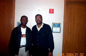 The Chess Drums Dr. Daaim Shabazz with Lawyer Times. Times won clear 2nd in the under-2200 section. Copyright  2004, Daaim Shabazz