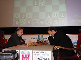 GM Ruslan Ponomariov (UKR) vs. GM Vassily Ivanchuk (UKR)
