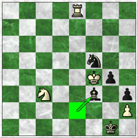 Black sacs a piece with 87Bf3!? to win the h-pawn and get his pawns rolling.
