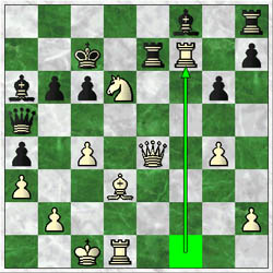 In a crucial moment Radjabov missed 26.Rf7!