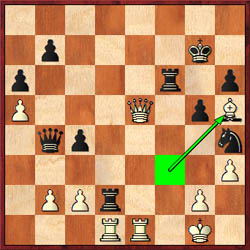 The light-square weaknesses were realized after 33.Bh5! a move that is Kasimjanov’s found in time pressure.