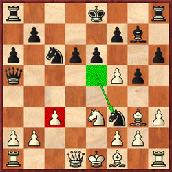 Still in the opening, Topolov uncorked 15…Nf3+! a move that was certain to get Svidler’s attention.
