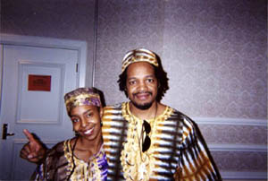 Lionel Davis and friend Lakicia Hughes. Copyright © Daaim Shabazz, 2002.