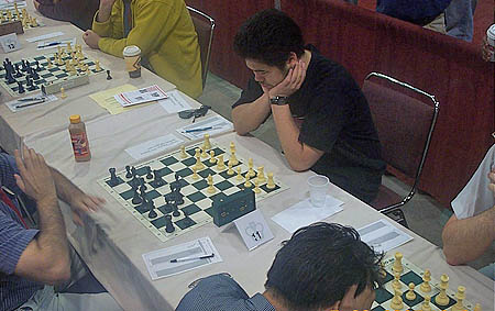 Nakamura in his 2.Qh5 game against Mitkov