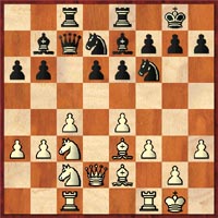 Kasparov unveils the solid and flexible hedgehog. The following formation occurred after 18Ned7.