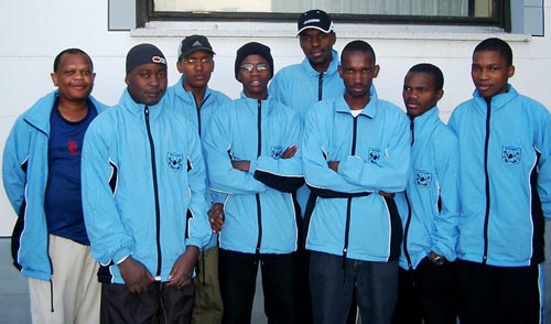 Botswana Men's Team. Copyright  Jerry Bibuld, 2002.