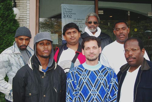 Trinidadian Men's Team. Copyright  Jerry Bibuld, 2002.