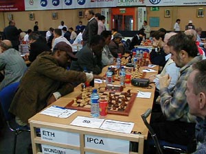 Ethiopia vs. ICPA (Physically-Challenged). Copyright  Barbados Chess Federation, 2002.