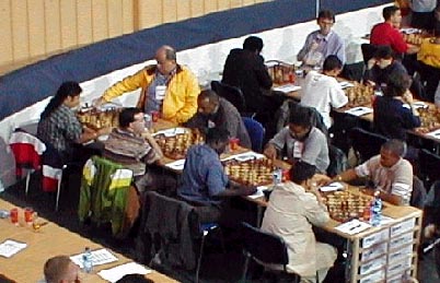 Round #2: Papua New Guinea vs. Barbados. Copyright © Barbados Chess Federation, 2002.