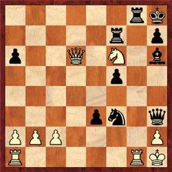 Morozevich-Ivanchuk, 0-1 The final position is worth a diagram. 