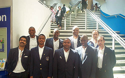 Barbados Team at Gatwick Airport (London)