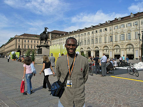 Daaim Shabazz on the Square. Copyright  2006, Daaim Shabazz.