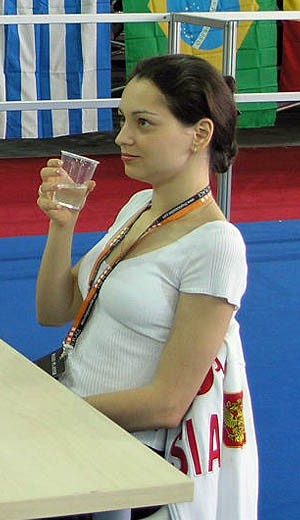 Alexandra Kosteniuk (Russia)  (Iraq). Copyright © 2006, Daaim Shabazz.
