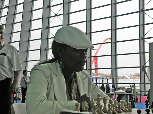 Tshepiso Lopang, national womens champion of Botswana. Copyright  2006, Daaim Shabazz.