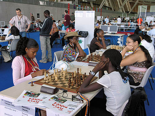 Trinidad vs. Namibia (women). Copyright  2006, Daaim Shabazz.