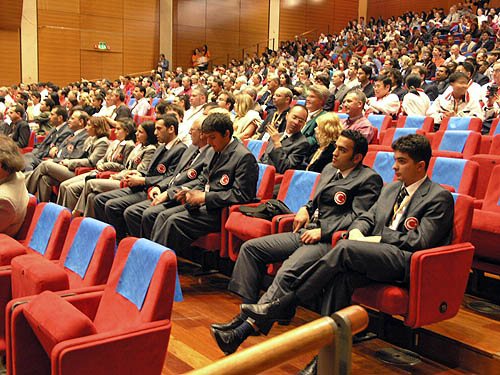 Turkish delegation looking smart in their jackets.