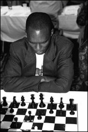 Daaim Shabazz of The Chess Drum. Copyright © 2001, Frank Johnson.