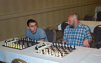 GM Varuzhan Akobian and GM Alexander Ivanov. Copyright © 2005, Daaim Shabazz.