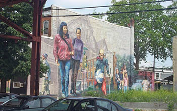 Mural in West Philadelphia. Copyright © 2005, Daaim Shabazz.