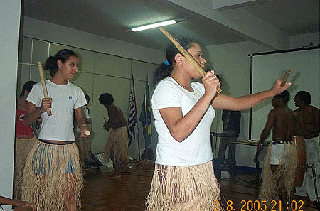 Capoeira demonstration at Universidade de Cidadadnia Zumbi dos Palmares