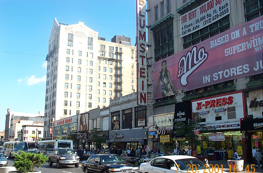 Hotel Theresa of Harlem, New York (background) was the site of the Wilbert Paige Memorial. It was also the meeting place for Malcolm X's Organization of Afro-American Unity and the place where Fidel Castro sought refuge in 1960 after being snubbed during the United Nations session. Photo by Daaim Shabazz.