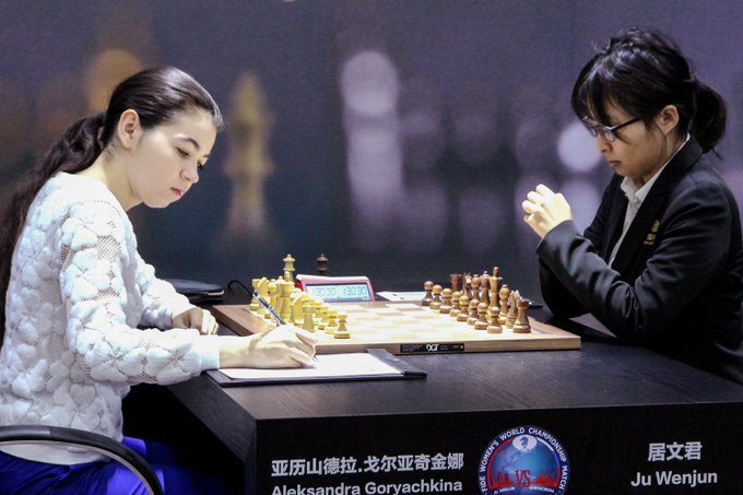 Women's World Championship: Ju Gets a Game, Ties Match