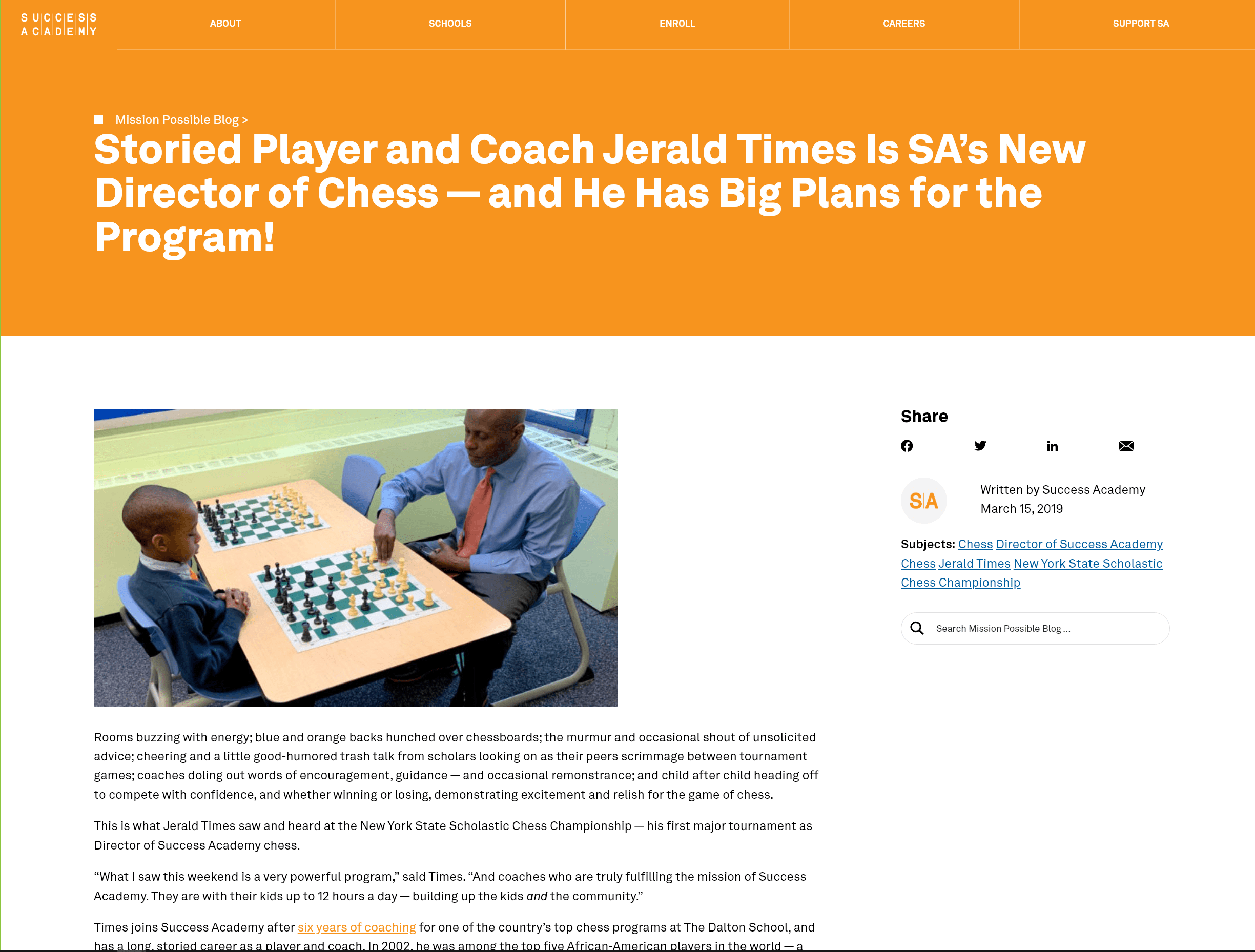 The path to chess success, Local&State