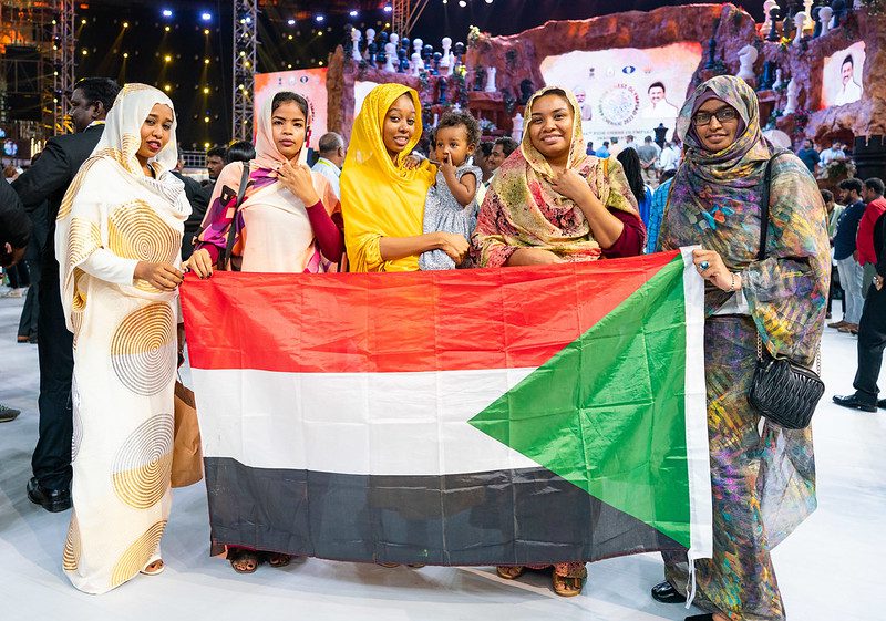 Sudan at the Opening Ceremonies of the 44th Chess Olymipad in Chennai, India