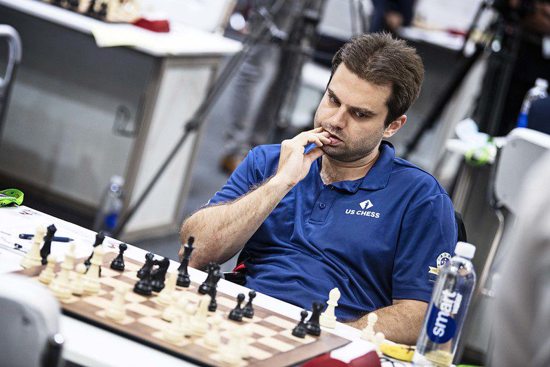 The U.S. will need to start piling up big scores with only 47 board points. Sam Shankland has scored big for the Americans in past Olympiads. He was fortunate not to lose against Jakhongir Vakhidov, but he will be needed once again in Chennai. Photo by St