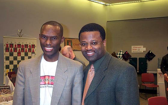 Daaim Shabazz and GM Maurice Ashley at 2003 U.S. Chess Championship in Seattle