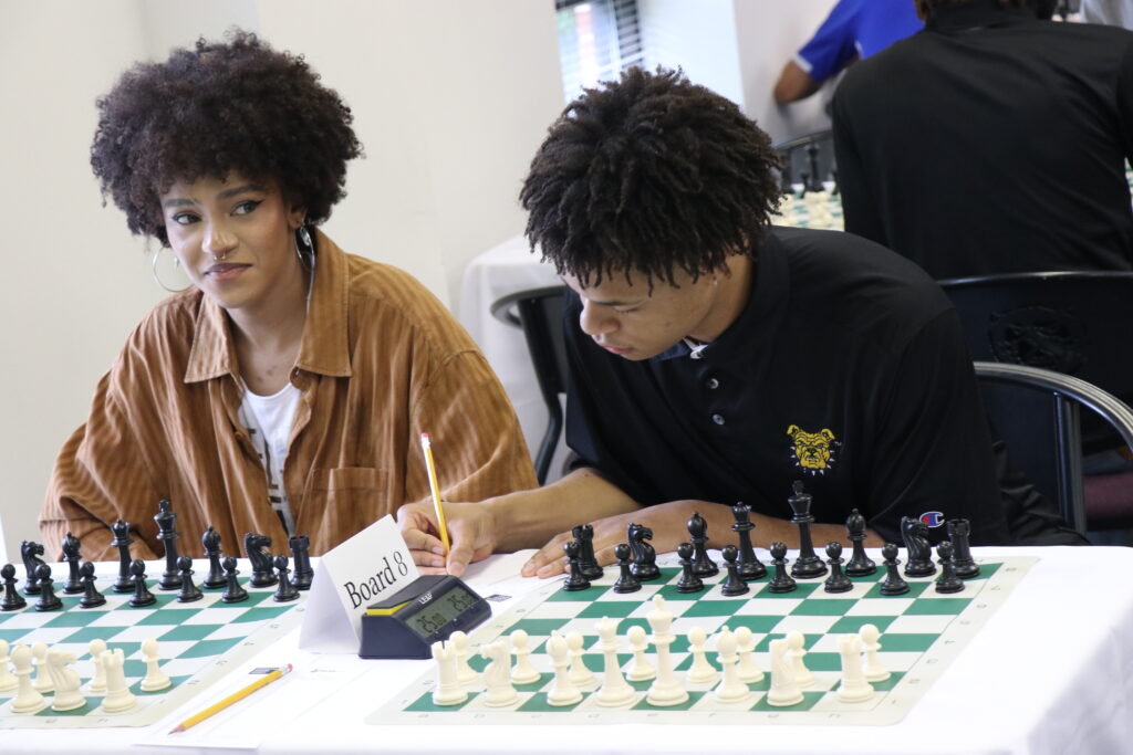 Spelman's Jamila Thompson is ready to rumble! North Carolina A&T came all the way from Greensboro, North Carolina to show their Aggie Pride. Photo Daaim Shabazz