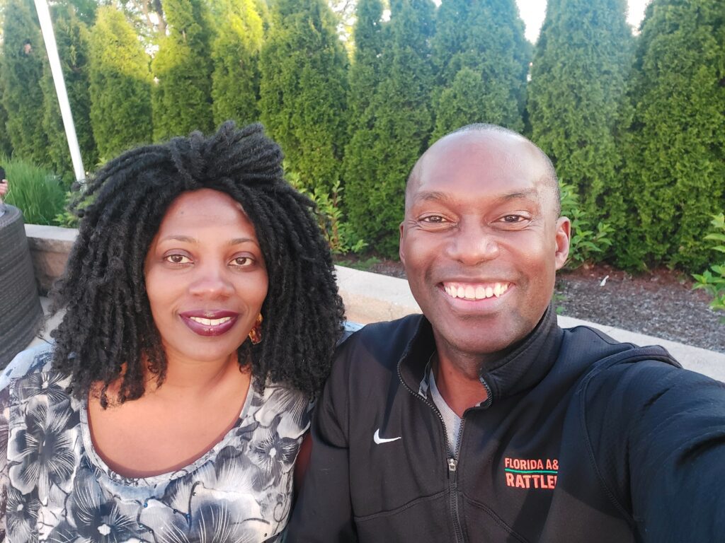 Adia Onyango and Daaim Shabazz at the 2023 Chicago Open. Photo by Daaim Shabazz/The Chess Drum