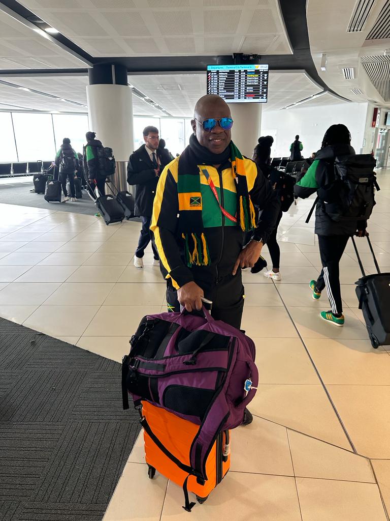 Ian Wilkinson leaving the Women's World Cup held in Australia. The Jamaicans made the round of 16.
Photo courtesy of Ian Wilkinson
