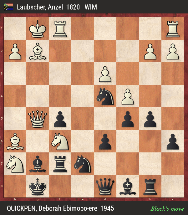Laubscher-Quickpen (after 21.Nef6+)