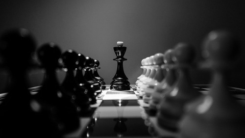 Business Development Strategy and Direction Concept with Chess