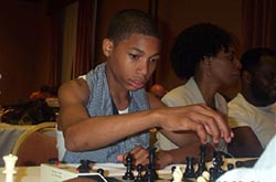 Akeem Gregory-Thompson playing blitz at 2002 World Open.