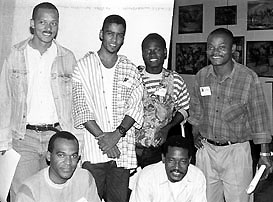 Angolan Men's Team, 1996 Chess Olympiad, Armenia. Copyright  1996, Jerome Bibuld.