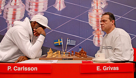 GM Pontus Carlsson playing GM Efstratios Grivas of Greece
