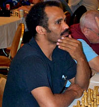 FM Emory Tate at the 2001 World Open. Copyright  2001, Daaim Shabazz.