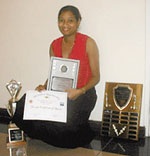 Keisha Ramator, Jamaica's Chess Sportswoman of the Year, 2001.