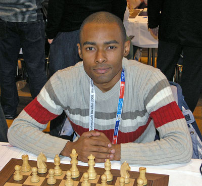 IM Kenny Solomon at 2008 Chess Olympiad in Dresden, Germany. Photo by Daaim Shabazz.