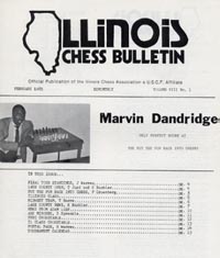 Marvin Dandridge on cover of ICB after winning 1985 'Put Fun Back into CHESS' tournament.