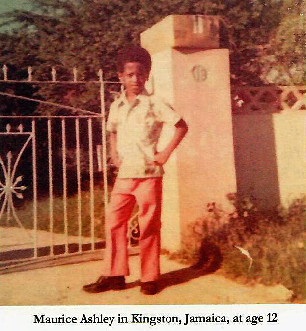 Maurice Ashley in Kingston, Jamaica at age 12